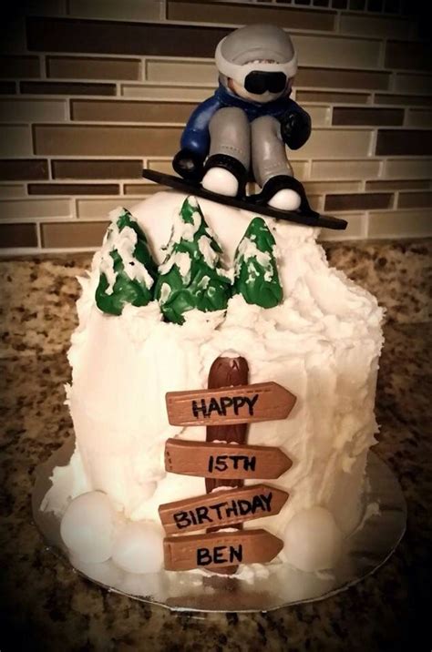 Featured above is a sweet little toddler. Snowboarder Cake (With images) | Snowboard cake, Boy ...