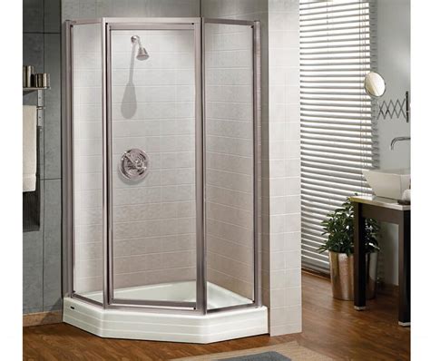Silhouette Neo Angle 36 X 36 X 70 In Pivot Shower Door For Corner Installation With Clear Glass