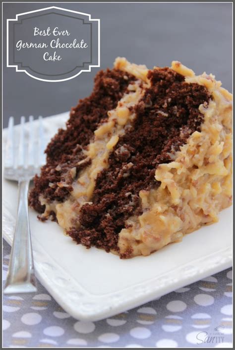 Three layers of moist chocolate cake that are stacked, one on top of another, with a so what is the history of the german chocolate cake? 51 Best Chocolate Cake Recipes for 2016