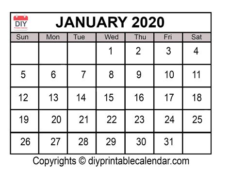 Free Printable Calendar Dec 2020 And Jan 2020 Calendar Printables