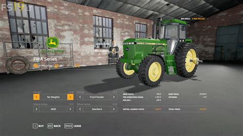 John Deere Fwa Series V 10 Fs19 Mods Farming Simulator 19 Mods
