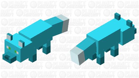 Niko The Blue Fox Skin For Foxes Minecraft Mob Skin