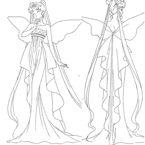 Queen Serenity Coloring Pages At Free Printable