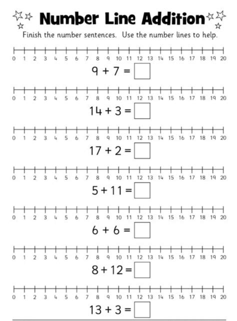 Number Line Kindergarten Worksheets Free Kindergarten Worksheets