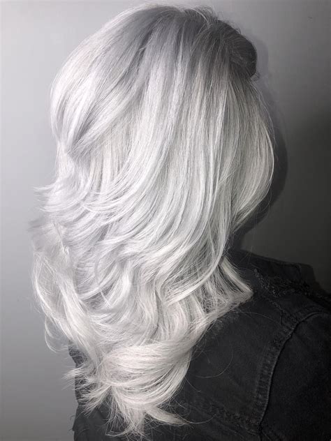 Color 0 Silver Haircolor Grey Platinum Hair Artistic Hair Icy