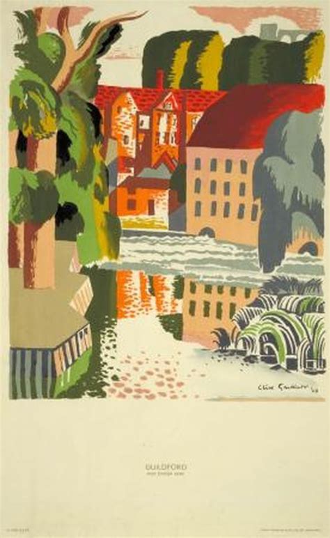 Poster Guildford By Clive Gardiner 1928 London Transport Museum