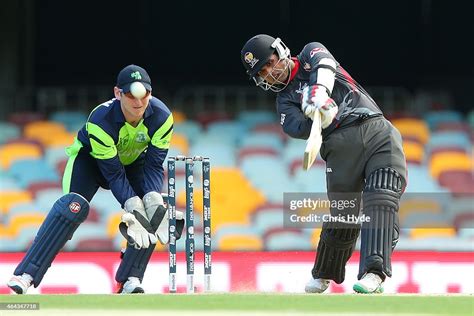 Shaiman Anwar Of The United Arab Emirates Bats During The 2015 Icc