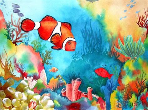 Underwater Paintings Aquarium Painting Painting
