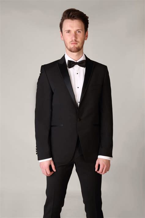 Peak Lapel 2 Piece Tuxedo With Trimmed Edge Tom Murphys Formal And