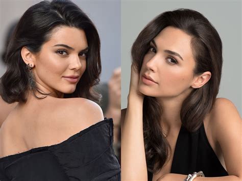 Celebrity Look Alikes Kendall Jenner And Gal Gadot Gal Gadot