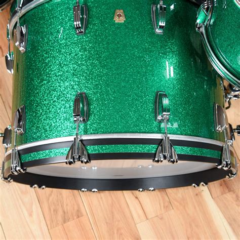 Ludwig Classic Maple 131622 3pc Drum Kit Green Sparkle Chicago