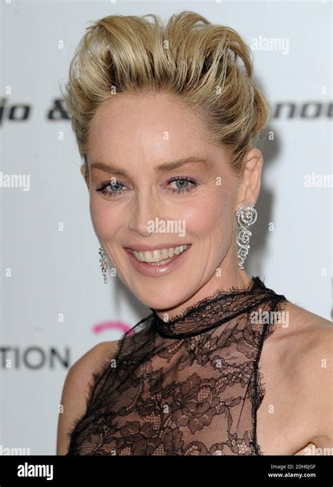 Sharon Stone Arriving At The 17th Annual Elton John Aids Foundation Oscar Party At The Pacific