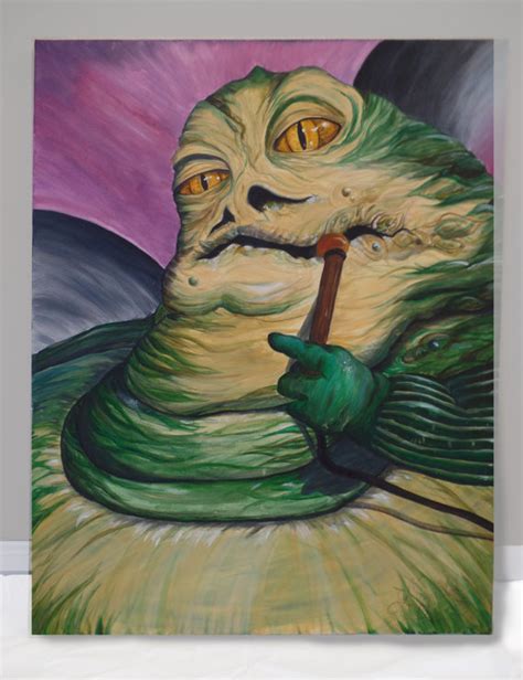 Jabba The Hutt Painting Star Wars Art Oil Painting Walyou