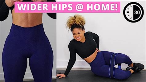 Grow Your Side Glutes At Home Band No Standing Workout Youtube