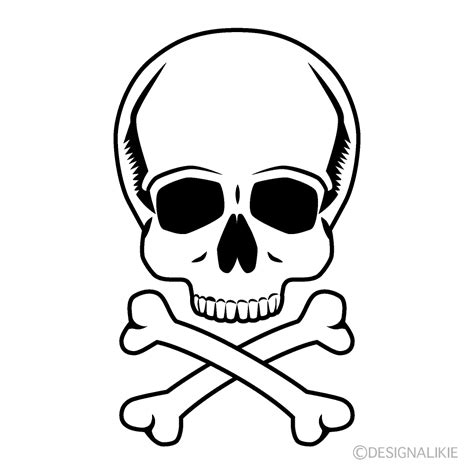 Simple Skull Crossbones Clipart