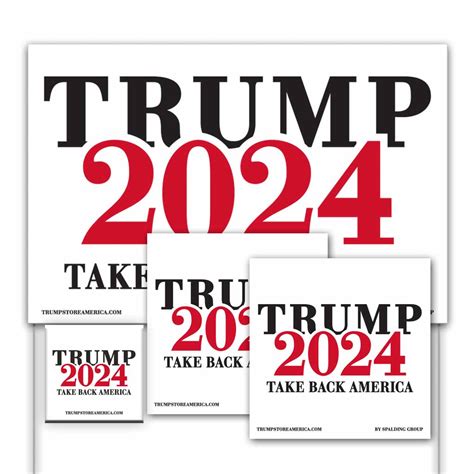 Trump Yard Sign Kit Trump 2024 Trumpstoreamerica