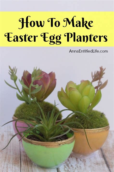 How To Make Easter Egg Planters