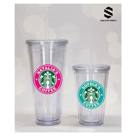 Starbucks Logo 2 Color Printed Decal Double Wall High Grade Etsy