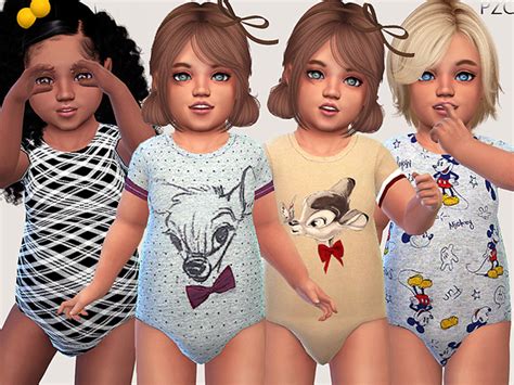 Toddler Sleepwear 07 By Pinkzombiecupcakes At Tsr Sims 4