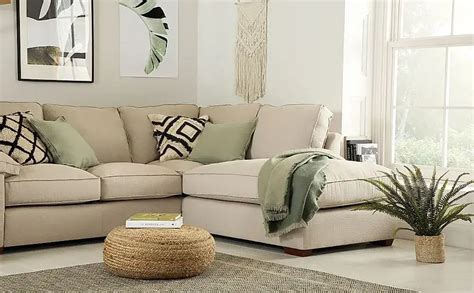Fashionable Cassie Linen Fabric L Shape Corner Sofa Rhf Online Is The