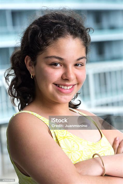 Twelve Years Old Hispanic Schoolgirl Stock Photo Download Image Now