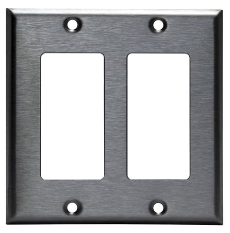 Maybe you would like to learn more about one of these? Enerlites Stainless Steel 2-Gang Decora Metal Wall Plate (Enerlites 7732) | HomElectrical.com