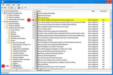 Enable Or Disable Thumbnail Previews In File Explorer In Windows 10