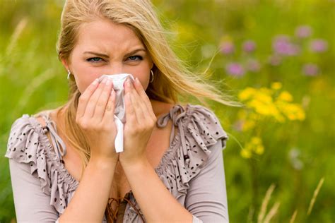 Woman With A Hay Fever Free Stock Photo Public Domain Pictures