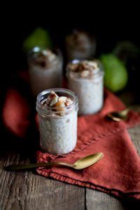 Vanilla Roasted Pear Overnight Oats High Protein And Sugar Free