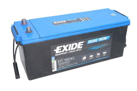 Akumulator Exide Marine Dual AGM 140 Ah Zumarine Com