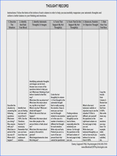 Cognitive retraining worksheets is probably the images we found on the internet from reputable resources. Cbt Worksheets | Mychaume.com