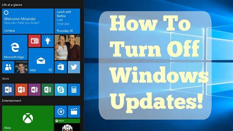 How To Turn Off Windows 10 Updates Youtube