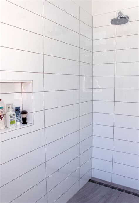 Our Bathroom Renovation Bibby And Brady Large Tile Bathroom White Bathroom Tiles White