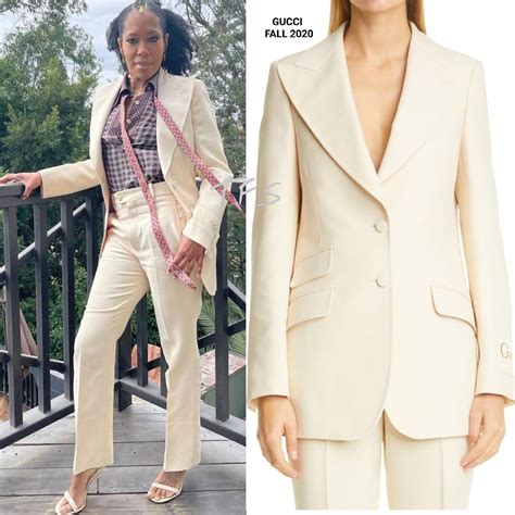 Instagram Style Regina King In Gucci Fall 2020 To Promote One Night