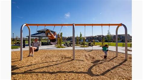 Commercial Playground 5 Arch Swings Landscape Structures