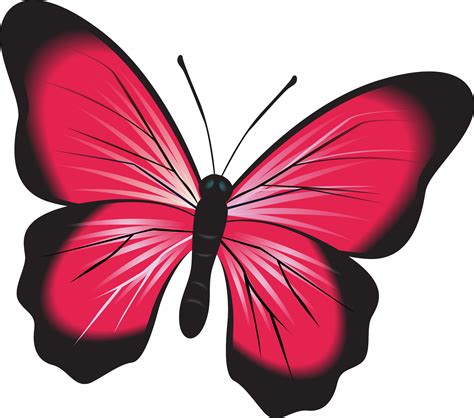 Pink Butterfly Transparent Transparent Butterfly Decorative Clipart