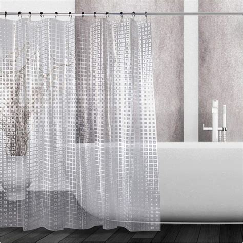 kalokelvin rideau de douche eva imperméable moderne douches rideaux avec 12 crochets accessoires