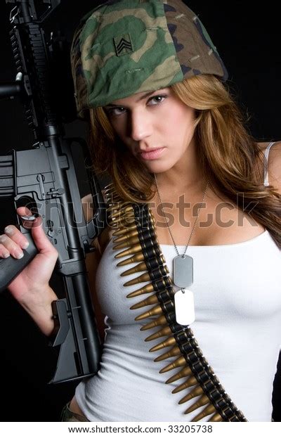 Sexy Military Woman Stock Photo Shutterstock