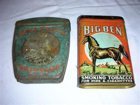 2 Tobacco Tins Big Ben And Rock Castle