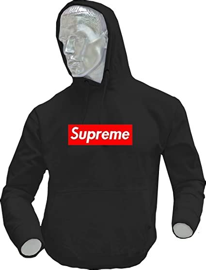 Dhoombros Youth Kids Supreme Box Logo Pullover Sweatshirt Hoodie Black
