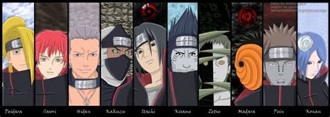 The Akatsuki Members Past And Present Awesome Anime Naruto Comic