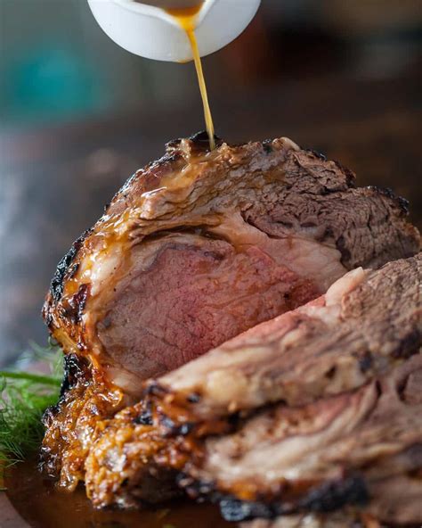 Ever wish you could be in a big old house in the catskill mountains for christmas dinner, with snow cresting the pine trees outside and start with a decadent dip made of vegetables. Prime Rib Roast with Miso Au Jus | Recipe | Food recipes, Food, Rib roast recipe