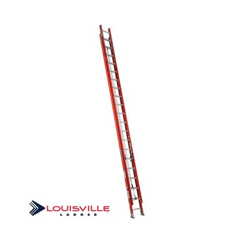 40 ft fiberglass extension ladder with 300 lb. LOUISVILLE LADDER 40-FOOT FIBERGLASS EXTENSION LADDER ...