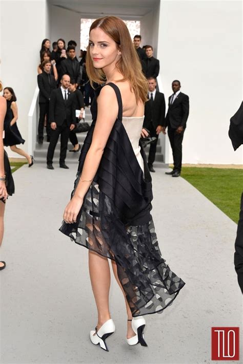 Emma Watson At The Christian Dior Fall 2014 Couture Show Tom Lorenzo