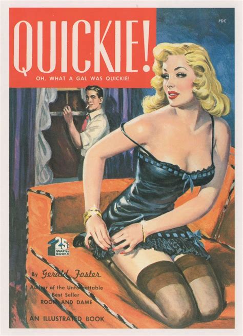 Quickie Sexy Hooker 1950s Prostitute Risque Story Book Postcard