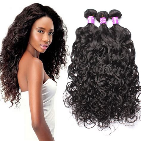 A Brazilian Water Wave Human Hair Weaves Pcs Brazilian Water Wave Virgin Hair Unprocessed