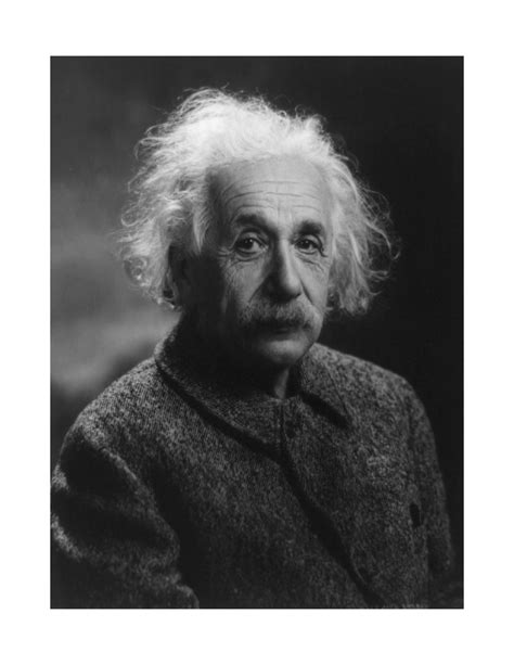 Albert Einstein Thought Scientist Astronomer No Problem Can Be Solved