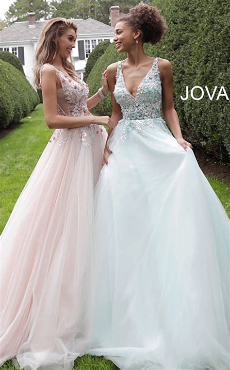 Jovani 61109 Sleeveless Plunging Neckline Prom Dress