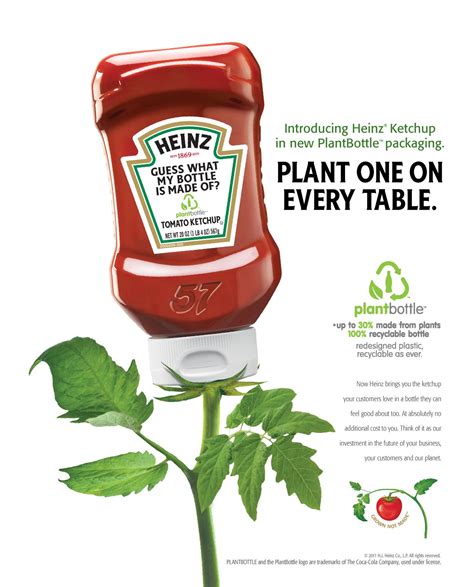 Heinz Advertisement Design Plant One On Every Table Advertising