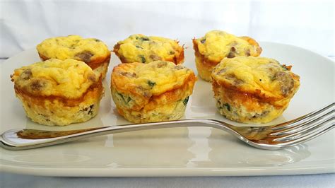 Sausage Egg Cups Made With Spinach And Basil Are So Simple And Tasty